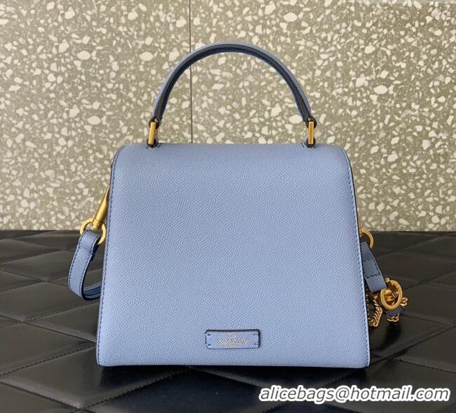 Good Taste Valentino Small VSLING Grainy Calfskin Handbag 2727 Blue 2025