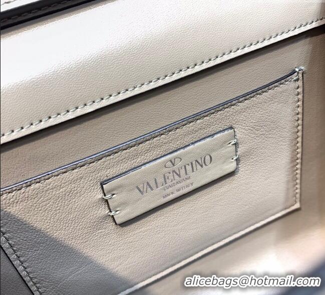 Best Price Valentino Mini VSling Handbag with Sparkling Strass Embroidery 0097 Grey 2025