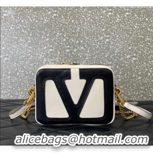 Trendy Design Valentino Viva Superstar Nappa Leather Crossbody Bag 0016 White/Black 2025