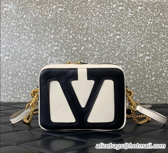 Trendy Design Valentino Viva Superstar Nappa Leather Crossbody Bag 0016 White/Black 2025