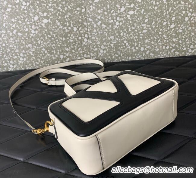 Best Price Valentino Viva Superstar Nappa Leather Handbag 0015 White/Black 2025