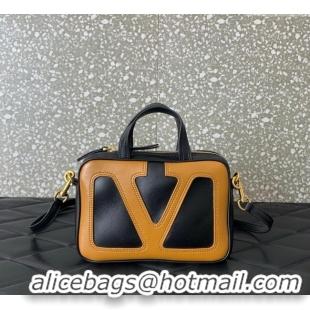 Top Design Valentino Viva Superstar Nappa Leather Handbag 0015 Black/Brown 2025