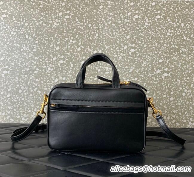 Top Design Valentino Viva Superstar Nappa Leather Handbag 0015 Black/Brown 2025