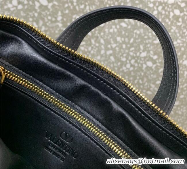 Top Design Valentino Viva Superstar Nappa Leather Handbag 0015 Black/Brown 2025