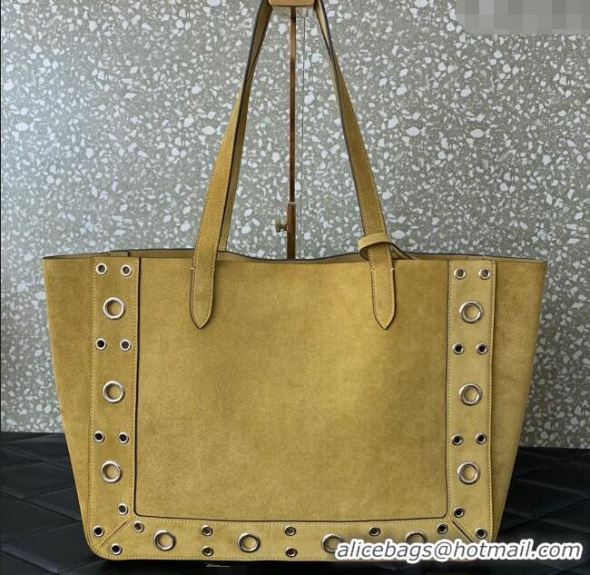 Reasonable Price Valentino Medium Nellcote Shopping Bag in Grainy Calfskin with Ball Studs 0076 Khaki 2025