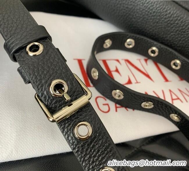 Good Product Valentino Nellcote Belt Bag in Grainy Calfskin with Studs 2039 Black 2025