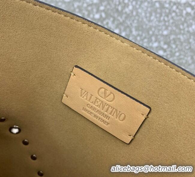 Reasonable Price Valentino Nellcote Shoulder Bag in Suede with Fringes Tassel and Studs 2027 Khaki 2025