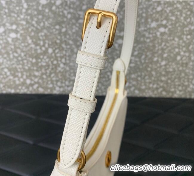 Good Quality Valentino VLogo Signature mini hobo bag in Grainy Calfskin 5012 White 2025