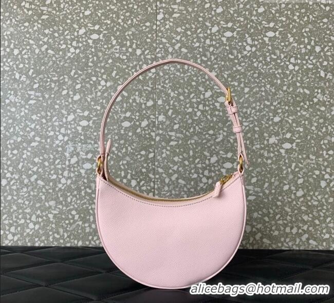 Best Price Valentino VLogo Signature mini hobo bag in Grainy Calfskin 5012 Light Pink 2025