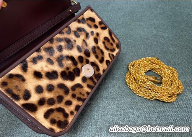 Top Quality Valentino Loco Small Shoulder Bag in leopard Printed Pony Hair V1133 2025