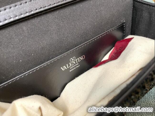 Promotional Valentino Small Loco Bag with Crystals 1134 Chocolate/Black 2025