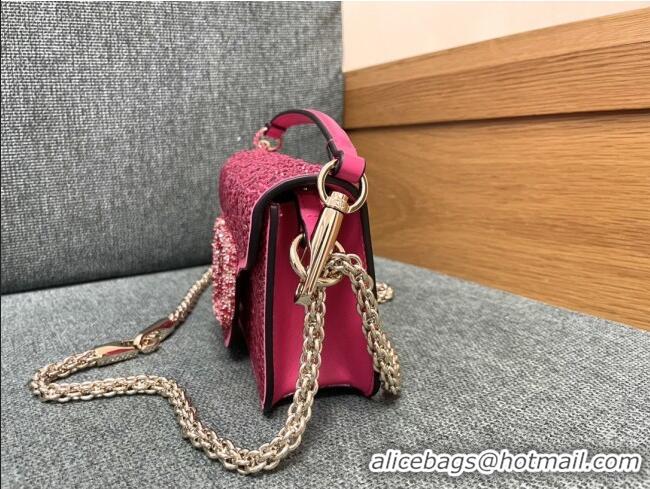 Traditional Discount Valentino Small Loco Bag with Crystals 1134 Rosy 2025