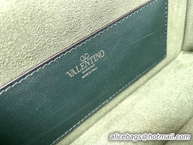 Reasonable Price Valentino Medium Loco Bag with Crystals 1134 Green 2025