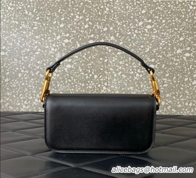 Top Grade Valentino Garavani Loco Small Shoulder Bag In Calfskin Leather With Jewel Logo 5053 Black 2025