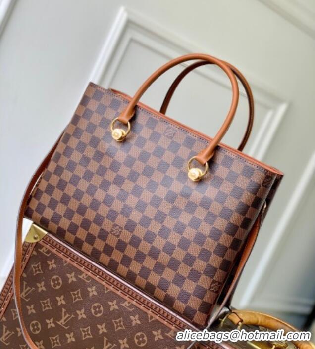 Promotional Louis Vuitton Riverside Tote Bag in Damier Ebene Canvas N40050 Brown 2025