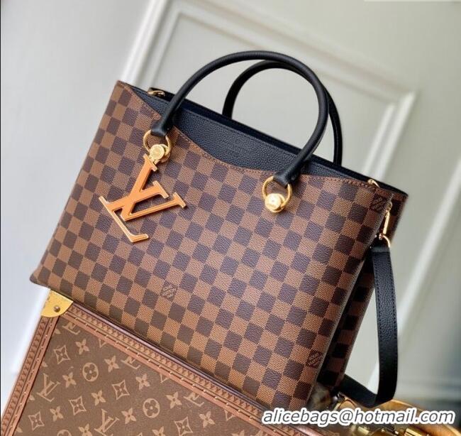 Promotional Louis Vuitton Riverside Tote Bag in Damier Ebene Canvas N40050 Black 2025
