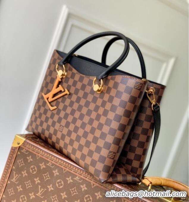 Promotional Louis Vuitton Riverside Tote Bag in Damier Ebene Canvas N40050 Black 2025