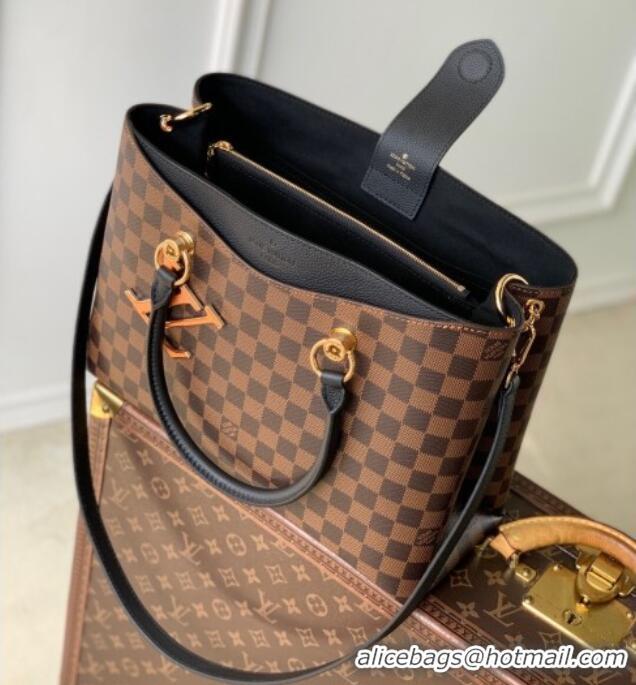 Promotional Louis Vuitton Riverside Tote Bag in Damier Ebene Canvas N40050 Black 2025