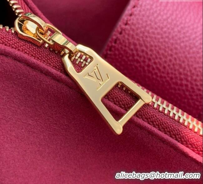 Top Quality Louis Vuitton Riverside Tote Bag in Damier Ebene Canvas N40052 Fuchsia 2025