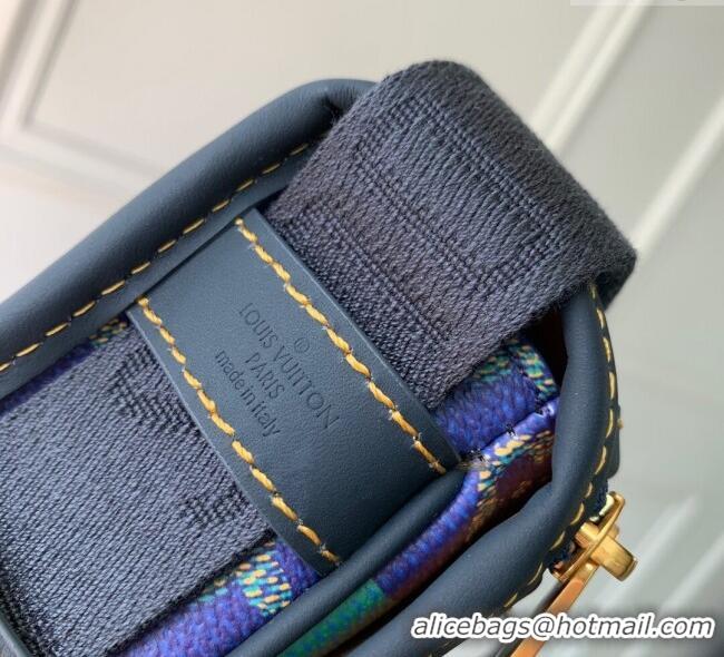 Well Crafted Louis Vuitton Bosphore Wearable Wallet Mini Bag in Blue Stripes Monogram Heritage Canvas M15173 2025