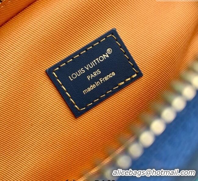 Promotional Louis Vuitton Mens Avenue Slingbag PM Bag in Blue Stripes Monogram Heritage Canvas M26419 2025