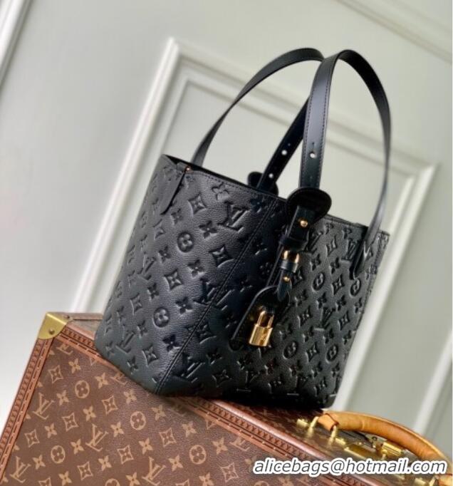 Top Grade Louis Vuitton All In One PM Tote Bag in Monogram Leather M25858 Black 2025