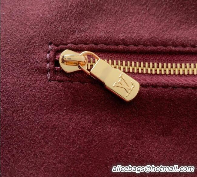 Grade Design Louis Vuitton All In One MM Tote Bag in Monogram Leather M25888 Garnet Red 2025