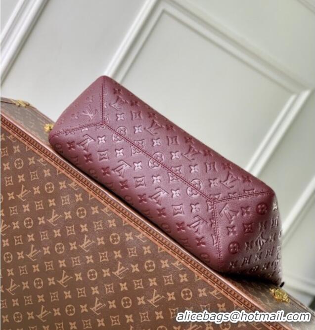 Grade Design Louis Vuitton All In One MM Tote Bag in Monogram Leather M25888 Garnet Red 2025