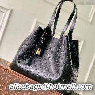 Promotional Louis Vuitton All In One MM Tote Bag in Monogram Leather M25860 Black 2025