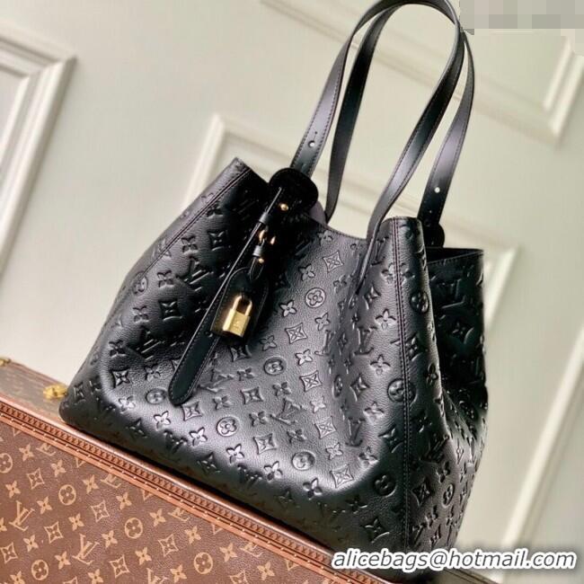 Promotional Louis Vuitton All In One MM Tote Bag in Monogram Leather M25860 Black 2025