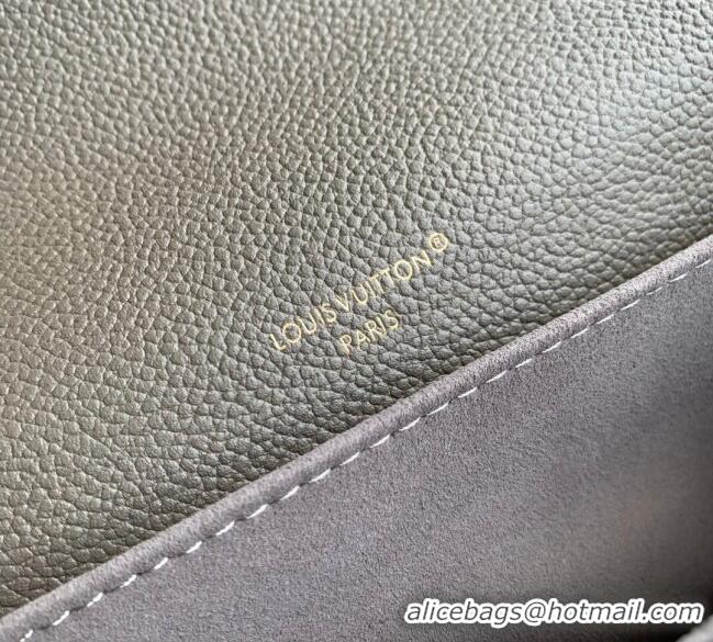 Best Quality Louis Vuitton Pochette Metis East West Bag in Monogram Grained Leather M25910 Smoke Grey 2025