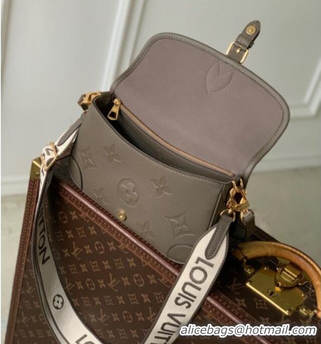 Famous Brand Louis Vuitton Diane Bag in Grained Cowhide Leather M15049 Smoke Grey 2025