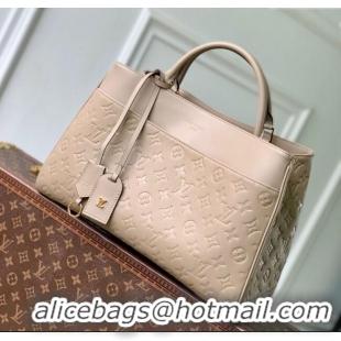 Top Quality Louis Vuitton Avenue MM Tote Bag in Monogram Leather M25575 Beige 2025