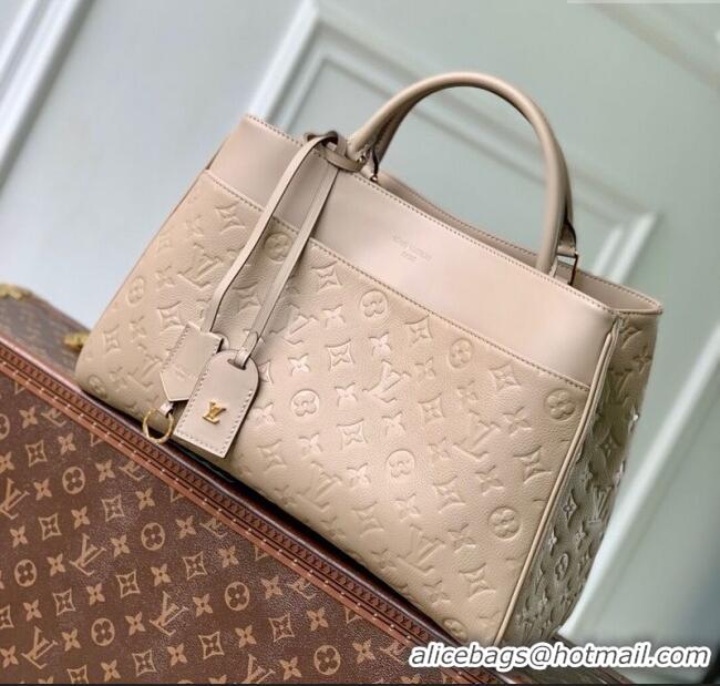Top Quality Louis Vuitton Avenue MM Tote Bag in Monogram Leather M25575 Beige 2025