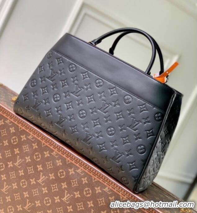 Best Price Louis Vuitton Avenue MM Tote Bag in Monogram Leather M25575 Black 2025