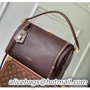 Top Design Louis Vuitton Express MM bag in Calfskin leather M26397 Acajou Brown 2025