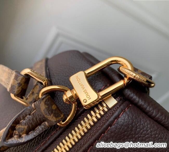 Top Design Louis Vuitton Express MM bag in Calfskin leather M26397 Acajou Brown 2025