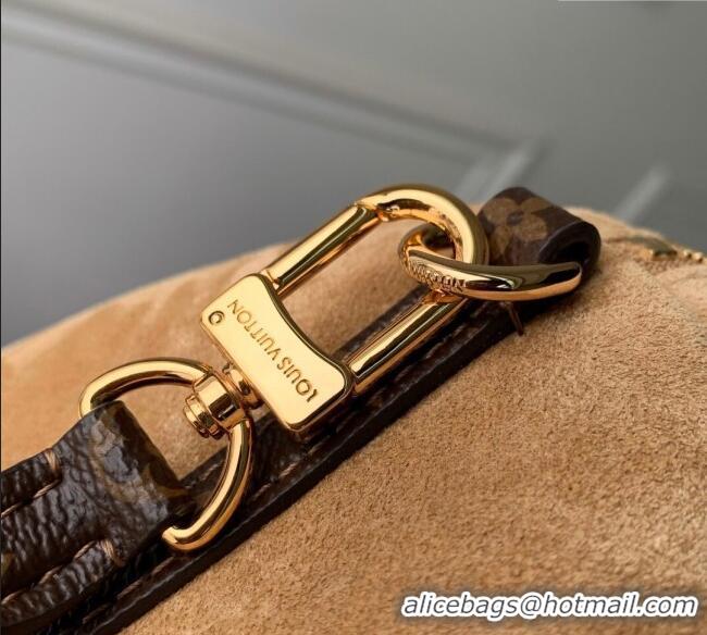 Most Popular Louis Vuitton Express MM bag in Suede M26358 Hazelnut Brown 2025
