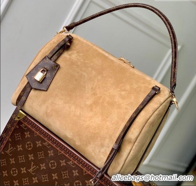 Most Popular Louis Vuitton Express MM bag in Suede M26358 Hazelnut Brown 2025