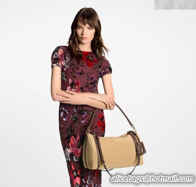 Most Popular Louis Vuitton Express MM bag in Suede M26358 Hazelnut Brown 2025