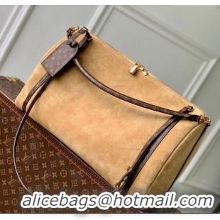 Luxury Discount Louis Vuitton Express Travel bag in Suede M26451 Hazelnut Brown 2025