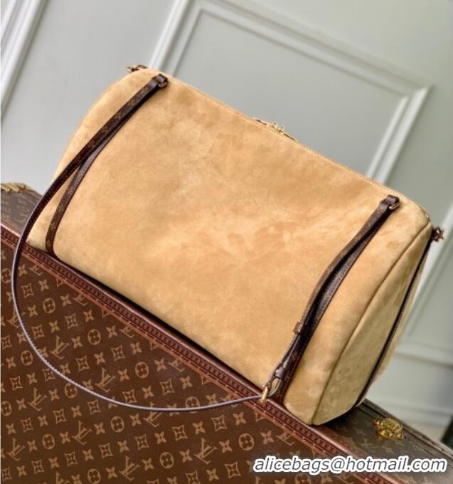 Luxury Discount Louis Vuitton Express Travel bag in Suede M26451 Hazelnut Brown 2025