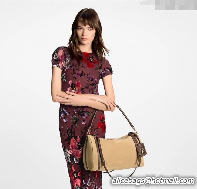 Luxury Discount Louis Vuitton Express Travel bag in Suede M26451 Hazelnut Brown 2025