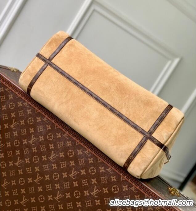 Luxury Discount Louis Vuitton Express Travel bag in Suede M26451 Hazelnut Brown 2025