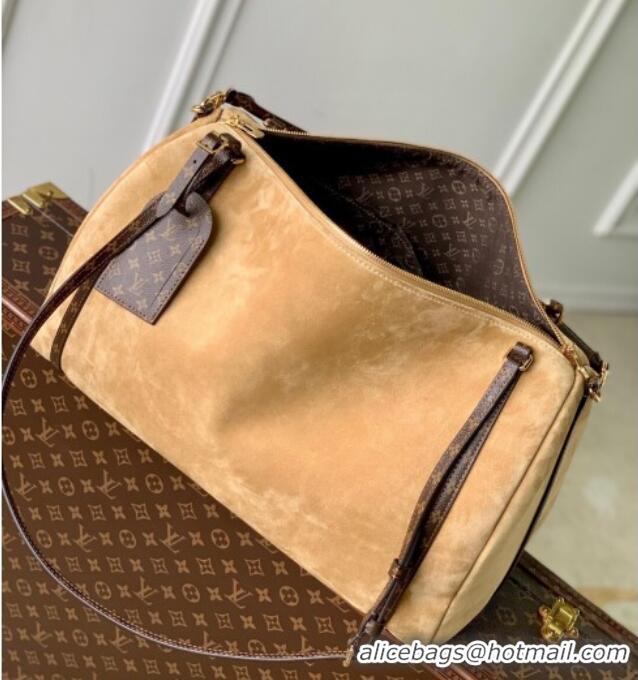 Luxury Discount Louis Vuitton Express Travel bag in Suede M26451 Hazelnut Brown 2025
