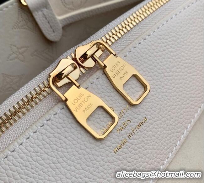 Super Quality Louis Vuitton Bella Tote Bag in Mahina Perforated Calfskin M15116 Dream Cream White 2025