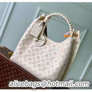 Best Price Louis Vuitton Carmel Hobo Bag in Mahina Perforated Calfskin M25894 Dream Cream 2025