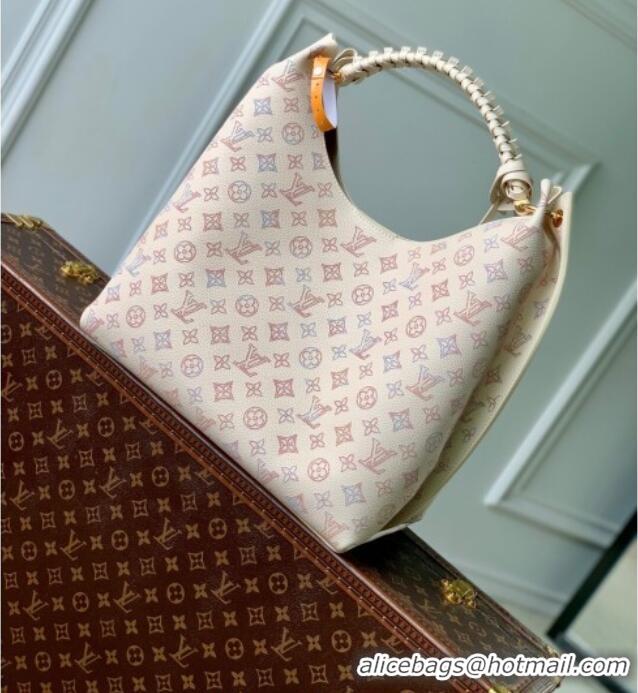 Best Price Louis Vuitton Carmel Hobo Bag in Mahina Perforated Calfskin M25894 Dream Cream 2025