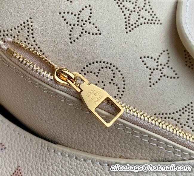 Best Price Louis Vuitton Carmel Hobo Bag in Mahina Perforated Calfskin M25894 Dream Cream 2025