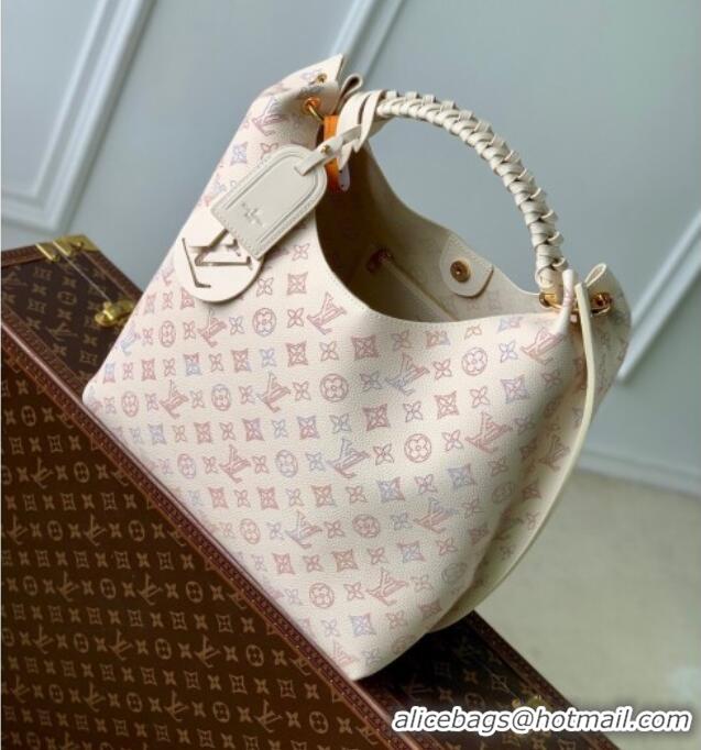 Best Price Louis Vuitton Carmel Hobo Bag in Mahina Perforated Calfskin M25894 Dream Cream 2025